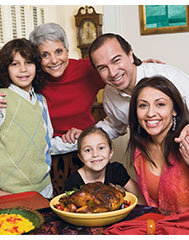 Latinos celebrating Thanksgiving