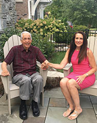 Marcia Malzahn with her father Dr. Orlando Flores Ponce